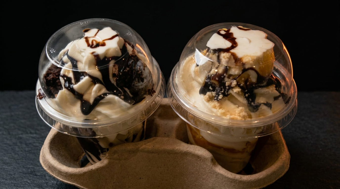 Ice Cream Flat Bottom Cone